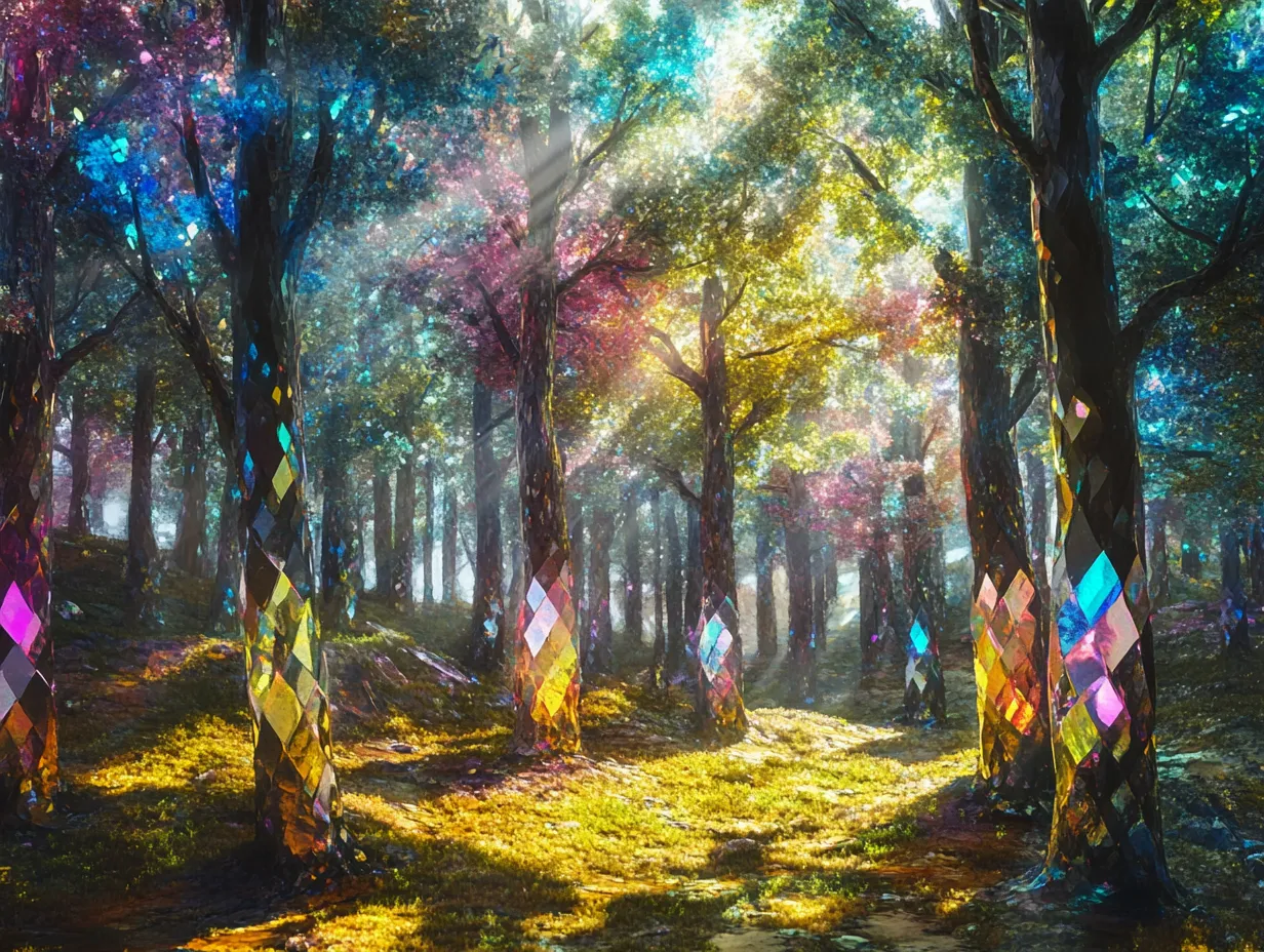 クリスタルの森